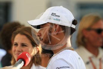 World © Octane Photographic Ltd. Formula 1 - Abu Dhabi Grand Prix - Thursday Setup. Lewis Hamilton - Mercedes AMG Petronas F1 W08 EQ Energy+. Yas Marina Circuit, Abu Dhabi. Thursday 23rd November 2017. Digital Ref: 1996CB1L5403