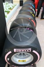 World © Octane Photographic Ltd. Formula 1 - Abu Dhabi Grand Prix - Thursday Setup. Pirelli 2018 Tyre range including the new pink Hypersoft. Yas Marina Circuit, Abu Dhabi. Thursday 23rd November 2017. Digital Ref: 1996CB1L5440