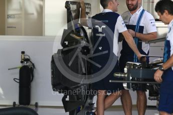 World © Octane Photographic Ltd. Formula 1 - Abu Dhabi Grand Prix - Thursday Setup. Williams Martini Racing FW40. Yas Marina Circuit, Abu Dhabi. Thursday 23rd November 2017. Digital Ref:1996CB5D8991