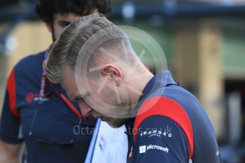 World © Octane Photographic Ltd. Formula 1 - Abu Dhabi Grand Prix - Thursday Setup. Kevin Magnussen - Haas F1 Team VF-17. Yas Marina Circuit, Abu Dhabi. Thursday 23rd November 2017. Digital Ref:1996CB5D9023