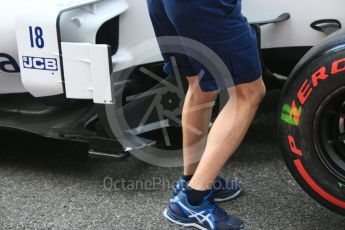 World © Octane Photographic Ltd. Formula 1 - Abu Dhabi Grand Prix - Thursday Setup. Williams Martini Racing FW40. Yas Marina Circuit, Abu Dhabi. Thursday 23rd November 2017. Digital Ref: 1996CB5D9154