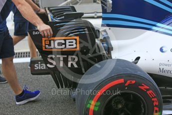 World © Octane Photographic Ltd. Formula 1 - Abu Dhabi Grand Prix - Thursday Setup. Williams Martini Racing FW40. Yas Marina Circuit, Abu Dhabi. Thursday 23rd November 2017. Digital Ref: 1996CB5D9162
