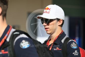 World © Octane Photographic Ltd. Formula 1 - Abu Dhabi Grand Prix - Thursday Setup. Carlos Sainz - Scuderia Toro Rosso STR12. Yas Marina Circuit, Abu Dhabi. Thursday 23rd November 2017. Digital Ref: 1996CB5D9206