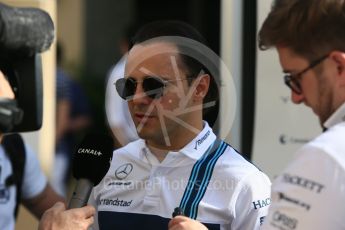 World © Octane Photographic Ltd. Formula 1 - Abu Dhabi Grand Prix - Thursday Setup. Felipe Massa - Williams Martini Racing FW40. Yas Marina Circuit, Abu Dhabi. Thursday 23rd November 2017. Digital Ref: 1996CB5D9217