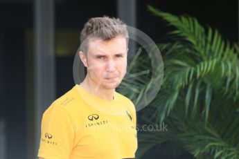 World © Octane Photographic Ltd. Formula 1 - Abu Dhabi Grand Prix - Thursday Setup. Sergey Sirotkin - Renault Sport F1 Team Third & Reserve Driver. Yas Marina Circuit, Abu Dhabi. Thursday 23rd November 2017. Digital Ref: 1996CB5D9260
