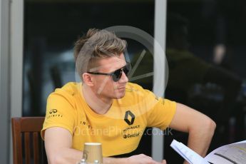 World © Octane Photographic Ltd. Formula 1 - Abu Dhabi Grand Prix - Thursday Setup. Nico Hulkenberg - Renault Sport F1 Team R.S.17. Yas Marina Circuit, Abu Dhabi. Thursday 23rd November 2017. Digital Ref: 1996CB5D9277