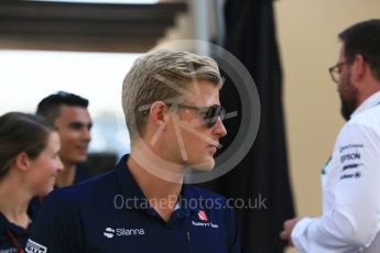 World © Octane Photographic Ltd. Formula 1 - Abu Dhabi Grand Prix - Thursday Setup. Marcus Ericsson – Sauber F1 Team C36. Yas Marina Circuit, Abu Dhabi. Thursday 23rd November 2017. Digital Ref: 1996CB5D9282