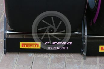 World © Octane Photographic Ltd. Formula 1 - Abu Dhabi Grand Prix - Thursday Setup. Pirelli 2018 Tyre range including the new pink Hypersoft. Yas Marina Circuit, Abu Dhabi. Thursday 23rd November 2017. Digital Ref: 1996CB5D9434