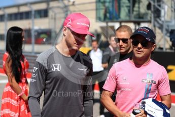 World © Octane Photographic Ltd. Formula 1 - American Grand Prix - Sunday - Drivers Parade. Stoffel Vandoorne - McLaren Honda. Circuit of the Americas, Austin, Texas, USA. Sunday 22nd October 2017. Digital Ref: 1993LB1D8633