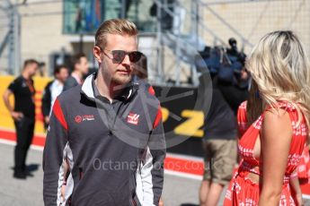 World © Octane Photographic Ltd. Formula 1 - American Grand Prix - Sunday - Drivers Parade. Kevin Magnussen - Haas F1 Team. Circuit of the Americas, Austin, Texas, USA. Sunday 22nd October 2017. Digital Ref: 1993LB1D8645