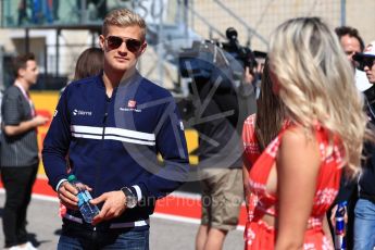 World © Octane Photographic Ltd. Formula 1 - American Grand Prix - Sunday - Drivers Parade. Marcus Ericsson – Sauber F1 Team. Circuit of the Americas, Austin, Texas, USA. Sunday 22nd October 2017. Digital Ref: 1993LB1D8657
