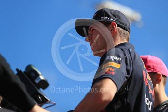 World © Octane Photographic Ltd. Formula 1 - American Grand Prix - Sunday - Drivers Parade. Max Verstappen - Red Bull Racing. Circuit of the Americas, Austin, Texas, USA. Sunday 22nd October 2017. Digital Ref: 1993LB1D8809