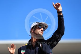 World © Octane Photographic Ltd. Formula 1 - American Grand Prix - Sunday - Drivers Parade. Daniel Ricciardo - Red Bull Racing. Circuit of the Americas, Austin, Texas, USA. Sunday 22nd October 2017. Digital Ref: 1993LB1D8833