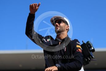 World © Octane Photographic Ltd. Formula 1 - American Grand Prix - Sunday - Drivers Parade. Daniel Ricciardo - Red Bull Racing. Circuit of the Americas, Austin, Texas, USA. Sunday 22nd October 2017. Digital Ref: 1993LB1D8843