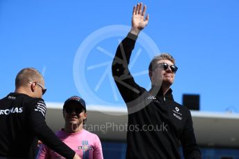 World © Octane Photographic Ltd. Formula 1 - American Grand Prix - Sunday - Drivers Parade. Nico Hulkenberg - Renault Sport F1 Team. Circuit of the Americas, Austin, Texas, USA. Sunday 22nd October 2017. Digital Ref: 1993LB1D8948