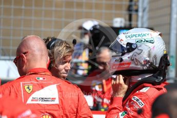 World © Octane Photographic Ltd. Formula 1 - American Grand Prix - Sunday - Grid. Sebastian Vettel - Scuderia Ferrari SF70H. Circuit of the Americas, Austin, Texas, USA. Sunday 22nd October 2017. Digital Ref: 1993LB1D8959