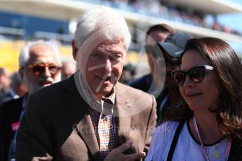 World © Octane Photographic Ltd. Formula 1 - American Grand Prix - Sunday - Grid. Bill Clinton. Circuit of the Americas, Austin, Texas, USA. Sunday 22nd October 2017. Digital Ref: 1993LB1D9034