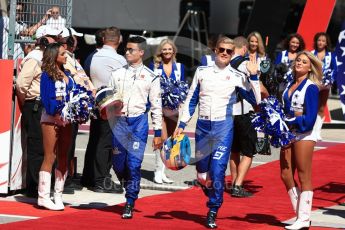 World © Octane Photographic Ltd. Formula 1 - American Grand Prix - Sunday - Grid. Pascal Wehrlein and Marcus Ericsson – Sauber F1 Team C36. Circuit of the Americas, Austin, Texas, USA. Sunday 22nd October 2017. Digital Ref: 1993LB1D9097