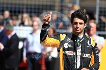 World © Octane Photographic Ltd. Formula 1 - American Grand Prix - Sunday - Grid. Carlos Sainz - Renault Sport F1 Team. Circuit of the Americas, Austin, Texas, USA. Sunday 22nd October 2017. Digital Ref: 1993LB1D9197
