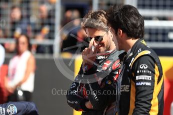 World © Octane Photographic Ltd. Formula 1 - American Grand Prix - Sunday - Grid. Romain Grosjean - Haas F1 Team. Circuit of the Americas, Austin, Texas, USA. Sunday 22nd October 2017. Digital Ref: 1993LB1D9254