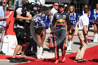 World © Octane Photographic Ltd. Formula 1 - American Grand Prix - Sunday - Grid. Max Verstappen - Red Bull Racing. Circuit of the Americas, Austin, Texas, USA. Sunday 22nd October 2017. Digital Ref: 1993LB1D9313