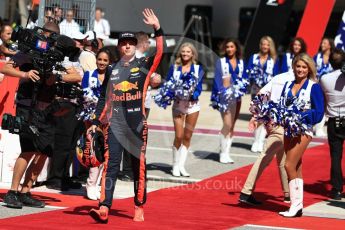 World © Octane Photographic Ltd. Formula 1 - American Grand Prix - Sunday - Grid. Max Verstappen - Red Bull Racing. Circuit of the Americas, Austin, Texas, USA. Sunday 22nd October 2017. Digital Ref: 1993LB1D9318