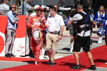 World © Octane Photographic Ltd. Formula 1 - American Grand Prix - Sunday - Grid. Sebastian Vettel - Scuderia Ferrari. Circuit of the Americas, Austin, Texas, USA. Sunday 22nd October 2017. Digital Ref: 1993LB1D9410
