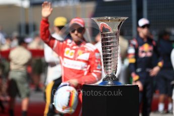 World © Octane Photographic Ltd. Formula 1 - American Grand Prix - Sunday - Grid. Sebastian Vettel - Scuderia Ferrari. Circuit of the Americas, Austin, Texas, USA. Sunday 22nd October 2017. Digital Ref: 1993LB1D9419