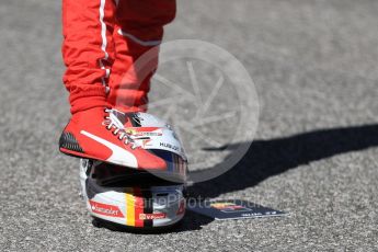 World © Octane Photographic Ltd. Formula 1 - American Grand Prix - Sunday - Grid. Sebastian Vettel - Scuderia Ferrari. Circuit of the Americas, Austin, Texas, USA. Sunday 22nd October 2017. Digital Ref: 1993LB1D9436