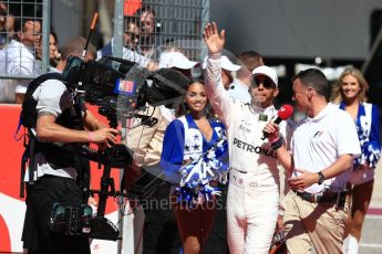 World © Octane Photographic Ltd. Formula 1 - American Grand Prix - Sunday - Grid. Lewis Hamilton - Mercedes AMG Petronas F1 Team. Circuit of the Americas, Austin, Texas, USA. Sunday 22nd October 2017. Digital Ref: 1993LB1D9443