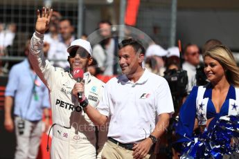 World © Octane Photographic Ltd. Formula 1 - American Grand Prix - Sunday - Grid. Lewis Hamilton - Mercedes AMG Petronas F1 Team. Circuit of the Americas, Austin, Texas, USA. Sunday 22nd October 2017. Digital Ref: 1993LB1D9460