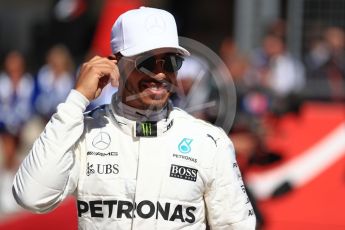 World © Octane Photographic Ltd. Formula 1 - American Grand Prix - Sunday - Grid. Lewis Hamilton - Mercedes AMG Petronas F1 Team. Circuit of the Americas, Austin, Texas, USA. Sunday 22nd October 2017. Digital Ref: 1993LB1D9482