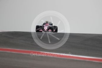 World © Octane Photographic Ltd. Formula 1 - American Grand Prix - Friday - Practice 1. Esteban Ocon - Sahara Force India VJM10. Circuit of the Americas, Austin, Texas, USA. Friday 20th October 2017. Digital Ref: 1986LB1D3365