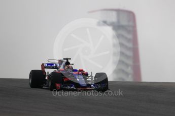 World © Octane Photographic Ltd. Formula 1 - American Grand Prix - Friday - Practice 1. Brendon Hartley - Scuderia Toro Rosso STR12. Circuit of the Americas, Austin, Texas, USA. Friday 20th October 2017. Digital Ref: 1986LB1D3537
