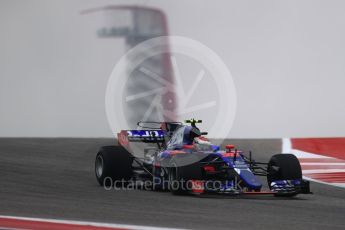 World © Octane Photographic Ltd. Formula 1 - American Grand Prix - Friday - Practice 1. Sean Gelael - Scuderia Toro Rosso STR12. Circuit of the Americas, Austin, Texas, USA. Friday 20th October 2017. Digital Ref: 1986LB1D3676