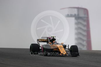 World © Octane Photographic Ltd. Formula 1 - American Grand Prix - Friday - Practice 1. Carlos Sainz - Renault Sport F1 Team R.S.17. Circuit of the Americas, Austin, Texas, USA. Friday 20th October 2017. Digital Ref: 1986LB1D3710