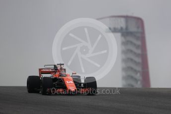 World © Octane Photographic Ltd. Formula 1 - American Grand Prix - Friday - Practice 1. Fernando Alonso - McLaren Honda MCL32. Circuit of the Americas, Austin, Texas, USA. Friday 20th October 2017. Digital Ref: 1986LB1D3720