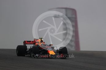 World © Octane Photographic Ltd. Formula 1 - American Grand Prix - Friday - Practice 1. Max Verstappen - Red Bull Racing RB13. Circuit of the Americas, Austin, Texas, USA. Friday 20th October 2017. Digital Ref: 1986LB1D3751