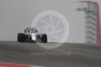 World © Octane Photographic Ltd. Formula 1 - American Grand Prix - Friday - Practice 1. Lance Stroll - Williams Martini Racing FW40. Circuit of the Americas, Austin, Texas, USA. Friday 20th October 2017. Digital Ref: 1986LB1D3813