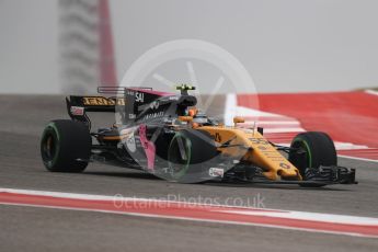 World © Octane Photographic Ltd. Formula 1 - American Grand Prix - Friday - Practice 1. Carlos Sainz - Renault Sport F1 Team R.S.17. Circuit of the Americas, Austin, Texas, USA. Friday 20th October 2017. Digital Ref: 1986LB1D3834