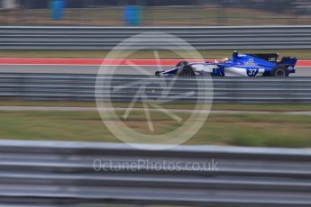 World © Octane Photographic Ltd. Formula 1 - American Grand Prix - Friday - Practice 1. Charles Leclerc – Sauber F1 Team. Circuit of the Americas, Austin, Texas, USA. Friday 20th October 2017. Digital Ref: 1986LB1D3951