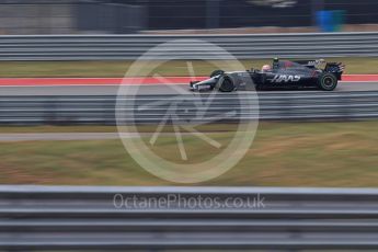 World © Octane Photographic Ltd. Formula 1 - American Grand Prix - Friday - Practice 1. Kevin Magnussen - Haas F1 Team VF-17. Circuit of the Americas, Austin, Texas, USA. Friday 20th October 2017. Digital Ref: 1986LB1D3965