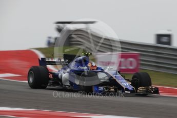 World © Octane Photographic Ltd. Formula 1 - American Grand Prix - Friday - Practice 1. Charles Leclerc – Sauber F1 Team. Circuit of the Americas, Austin, Texas, USA. Friday 20th October 2017. Digital Ref: 1986LB1D4012