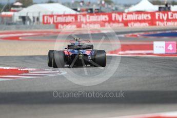 World © Octane Photographic Ltd. Formula 1 - American Grand Prix - Friday - Practice 2. Daniil Kvyat - Scuderia Toro Rosso STR12. Circuit of the Americas, Austin, Texas, USA. Friday 20th October 2017. Digital Ref: 1987LB1D4020