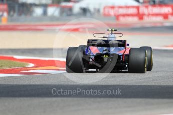 World © Octane Photographic Ltd. Formula 1 - American Grand Prix - Friday - Practice 2. Daniil Kvyat - Scuderia Toro Rosso STR12. Circuit of the Americas, Austin, Texas, USA. Friday 20th October 2017. Digital Ref: 1987LB1D4053