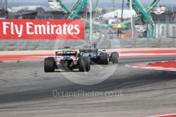 World © Octane Photographic Ltd. Formula 1 - American Grand Prix - Friday - Practice 2. Fernando Alonso - McLaren Honda MCL32. Circuit of the Americas, Austin, Texas, USA. Friday 20th October 2017. Digital Ref: 1987LB1D4294