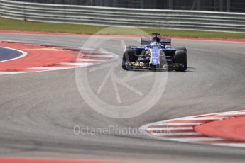 World © Octane Photographic Ltd. Formula 1 - American Grand Prix - Friday - Practice 2. Marcus Ericsson – Sauber F1 Team C36. Circuit of the Americas, Austin, Texas, USA. Friday 20th October 2017. Digital Ref: 1987LB1D4425