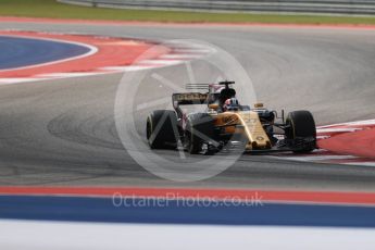 World © Octane Photographic Ltd. Formula 1 - American Grand Prix - Friday - Practice 2. Nico Hulkenberg - Renault Sport F1 Team R.S.17. Circuit of the Americas, Austin, Texas, USA. Friday 20th October 2017. Digital Ref: 1987LB1D4504