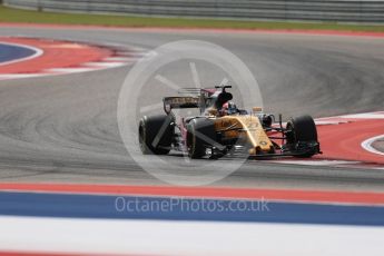 World © Octane Photographic Ltd. Formula 1 - American Grand Prix - Friday - Practice 2. Nico Hulkenberg - Renault Sport F1 Team R.S.17. Circuit of the Americas, Austin, Texas, USA. Friday 20th October 2017. Digital Ref: 1987LB1D4554