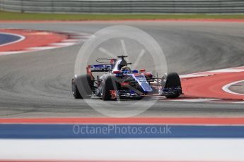World © Octane Photographic Ltd. Formula 1 - American Grand Prix - Friday - Practice 2. Brendon Hartley - Scuderia Toro Rosso STR12. Circuit of the Americas, Austin, Texas, USA. Friday 20th October 2017. Digital Ref: 1987LB1D4572